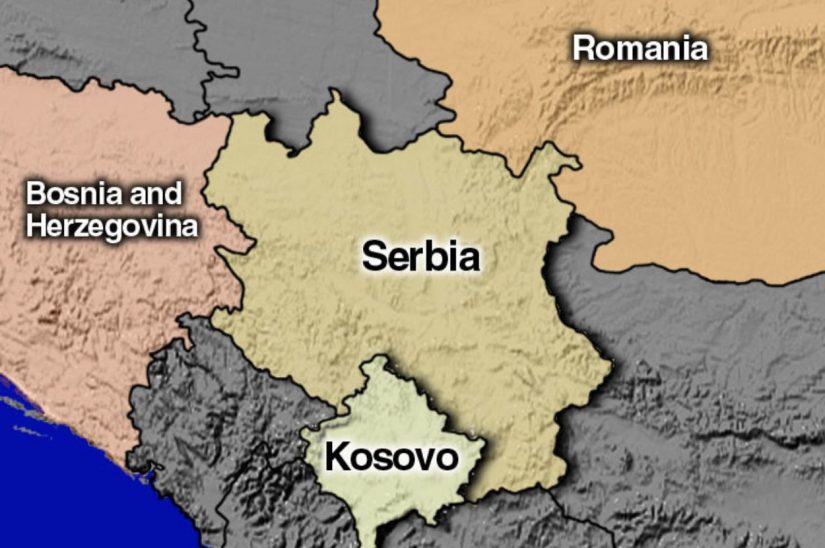 Mapa kojom se tvrdi da Svetski ekonomski forum (SEF) i Klaus Švab planiraju „agendu odvajanja Vojvodine od Srbije”