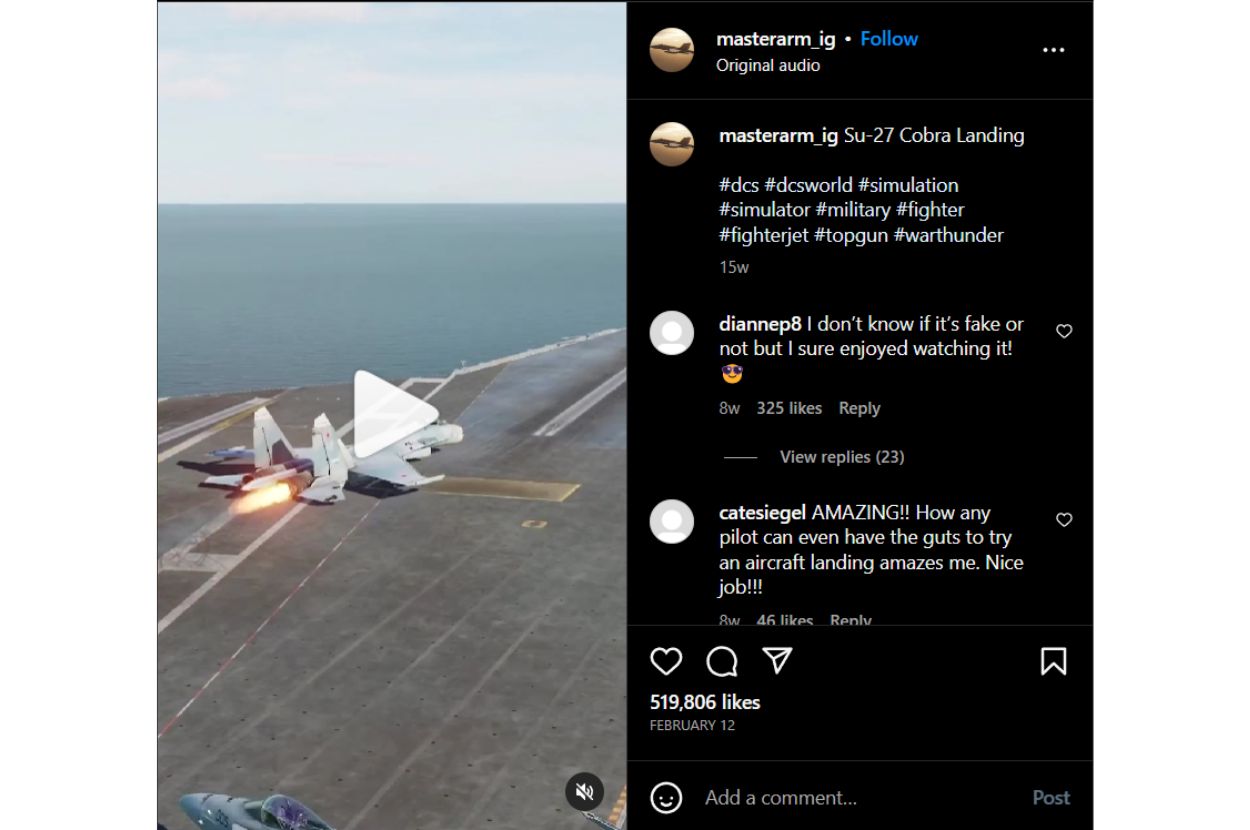 Printscreen Instagram profila na kom je objavljen sporan snimak.