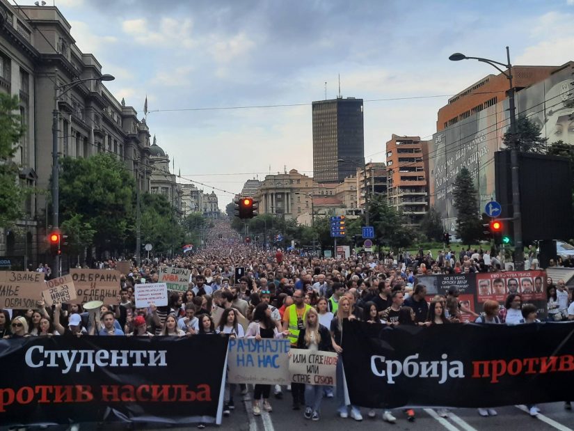 Protest "Srbija protiv nasilja"