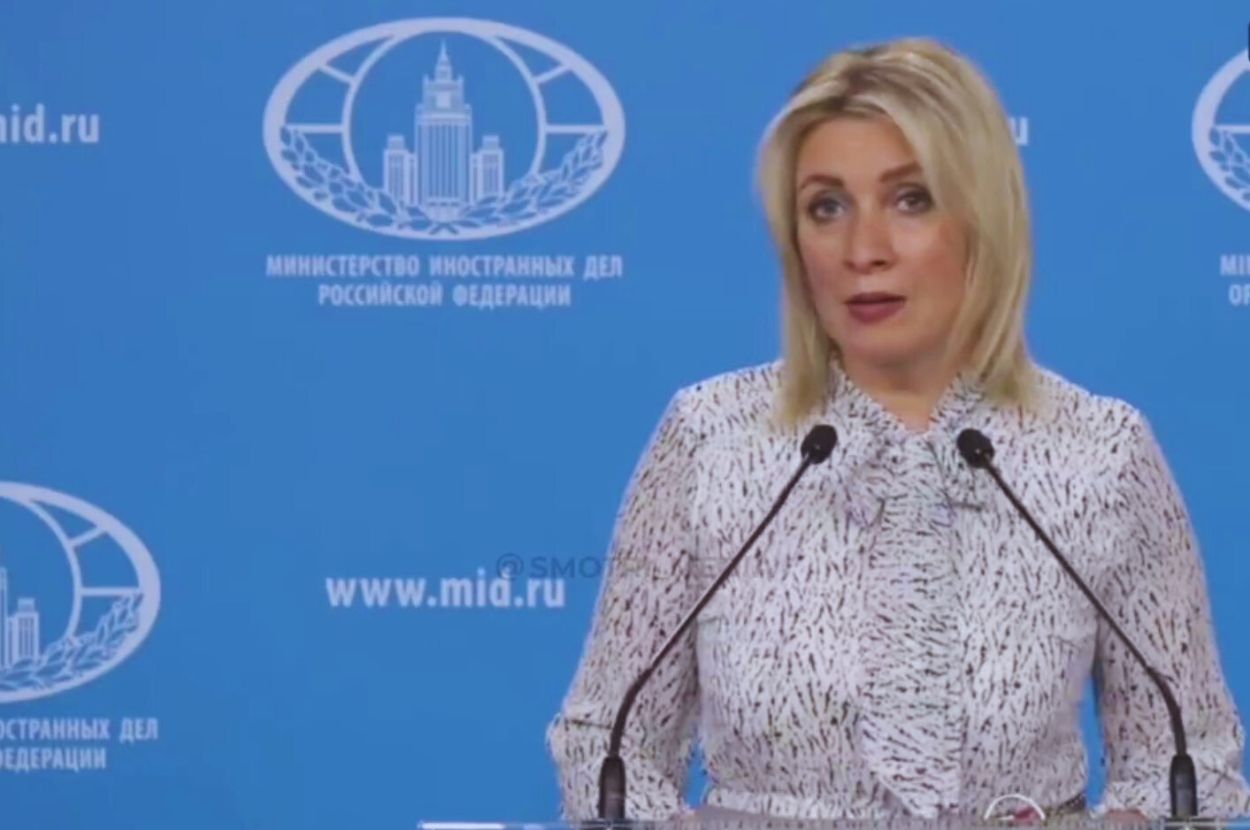 zaharova rusko ministarstvo spoljnih poslova screenshot