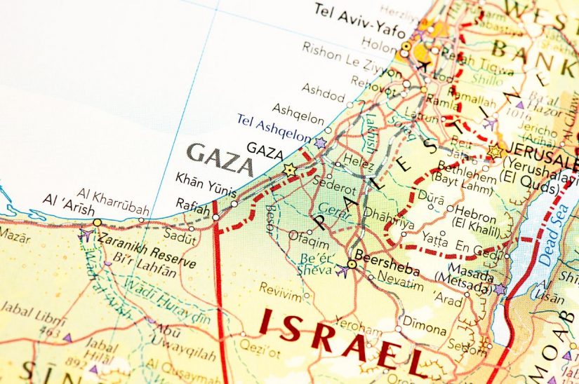 Pojas Gaze na mapi