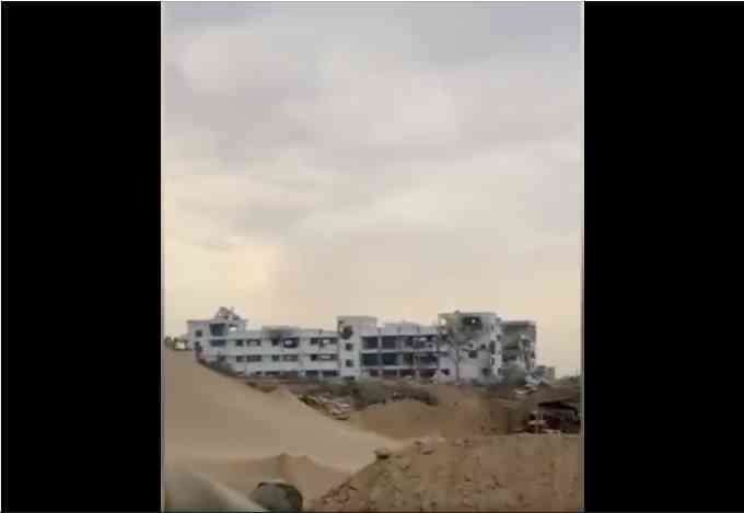 Rušenje zgrade u Gazi
