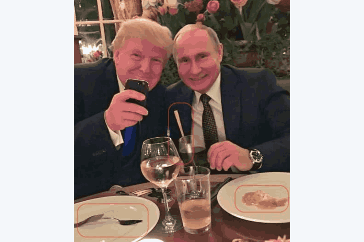 Greske na slici Trampa i Putina