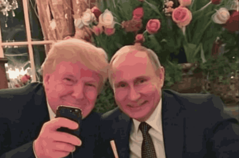 Tramp i Putin na veceri
