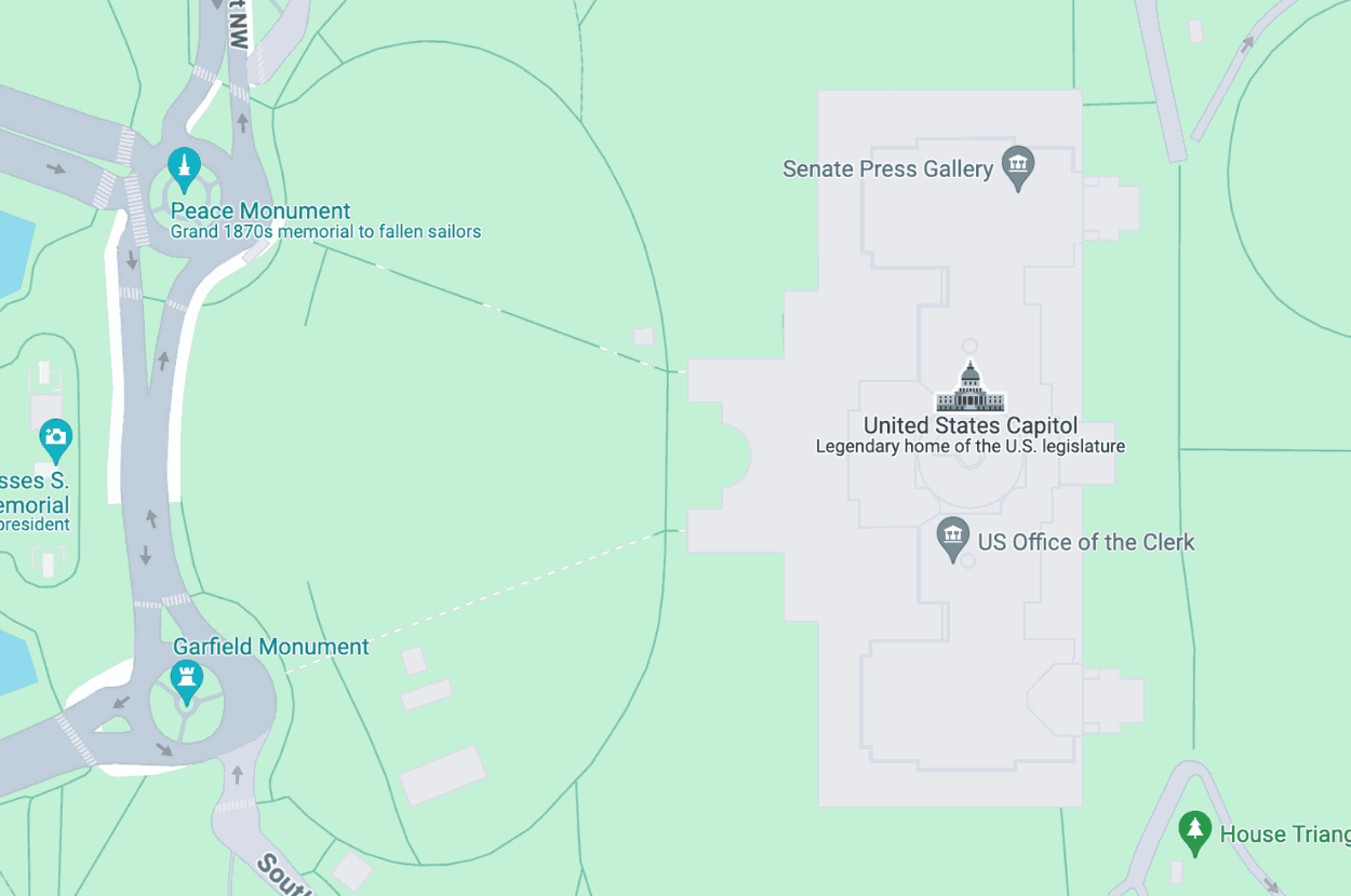 Mapa oko Kapitola