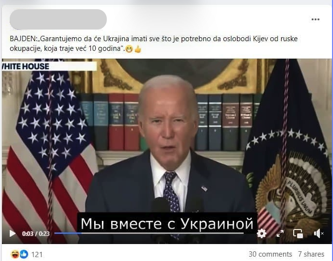 Bajden viralni deepfake video na Fejsbuku