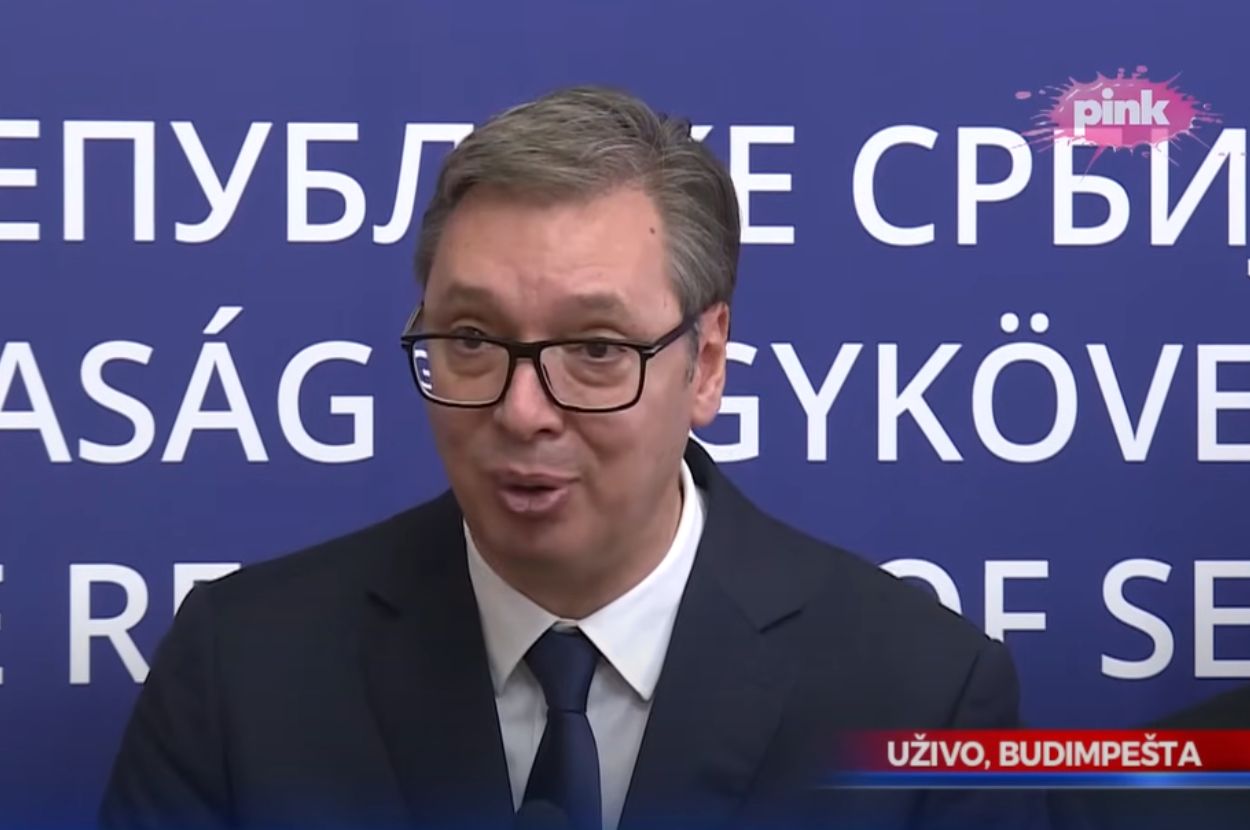 Obraćanje predsednika Srbije iz Budimpešte, TV Pink